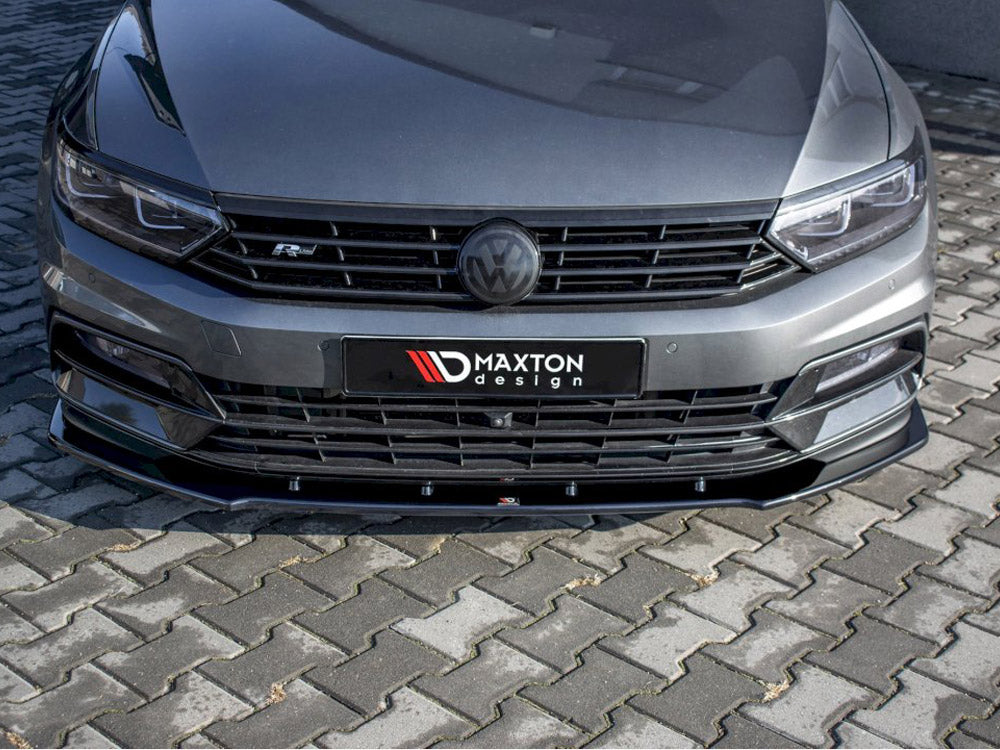 Front Splitter V.1 Volkswagen Passat R-line B8 (2015-19) - Carbon Look