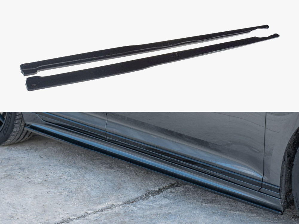 Side Skirts Diffusers Volkswagen Passat R-line B8 (2015-2019) - Carbon Look