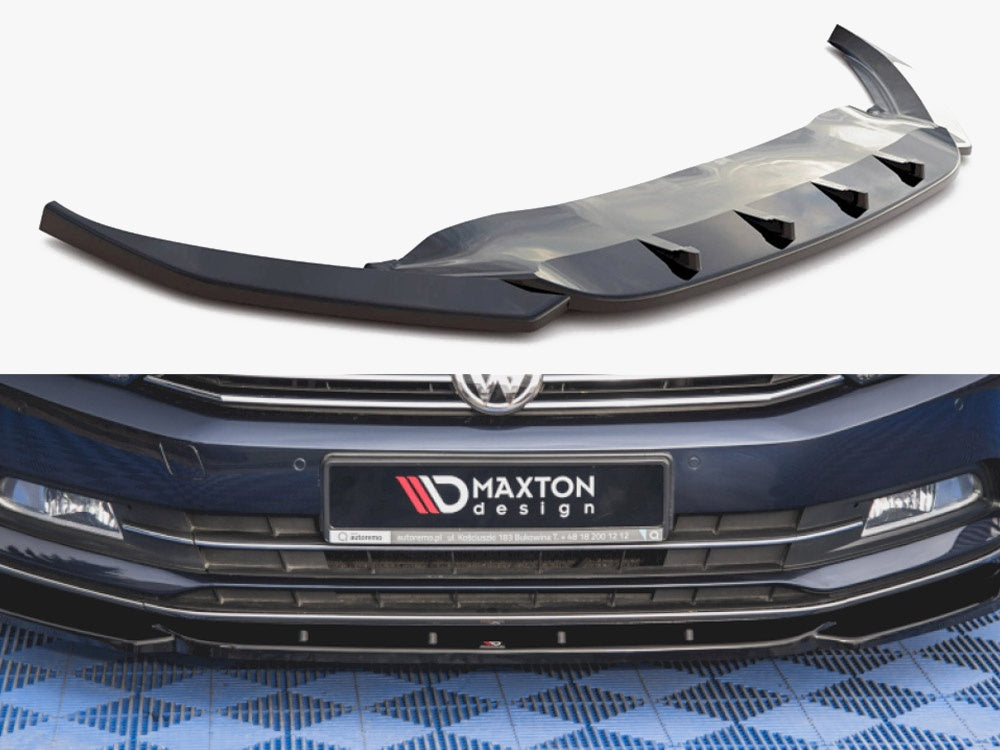 Front Splitter V.1 VW Passat B8 - Carbon Look