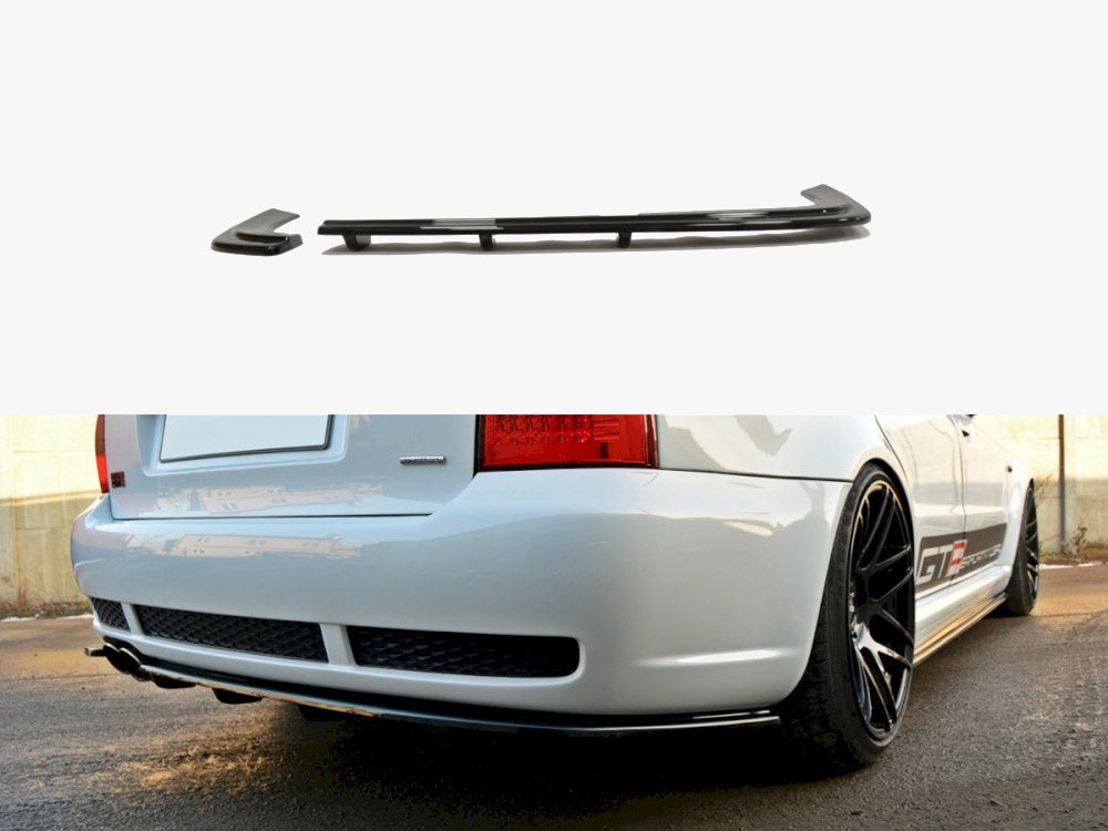 Rear Splitter (Vertical Bar) Audi RS4 B5 - Textured