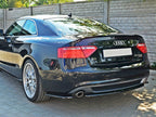 Central Rear Splitter Audi A5 S-Line 8T - Carbon Look