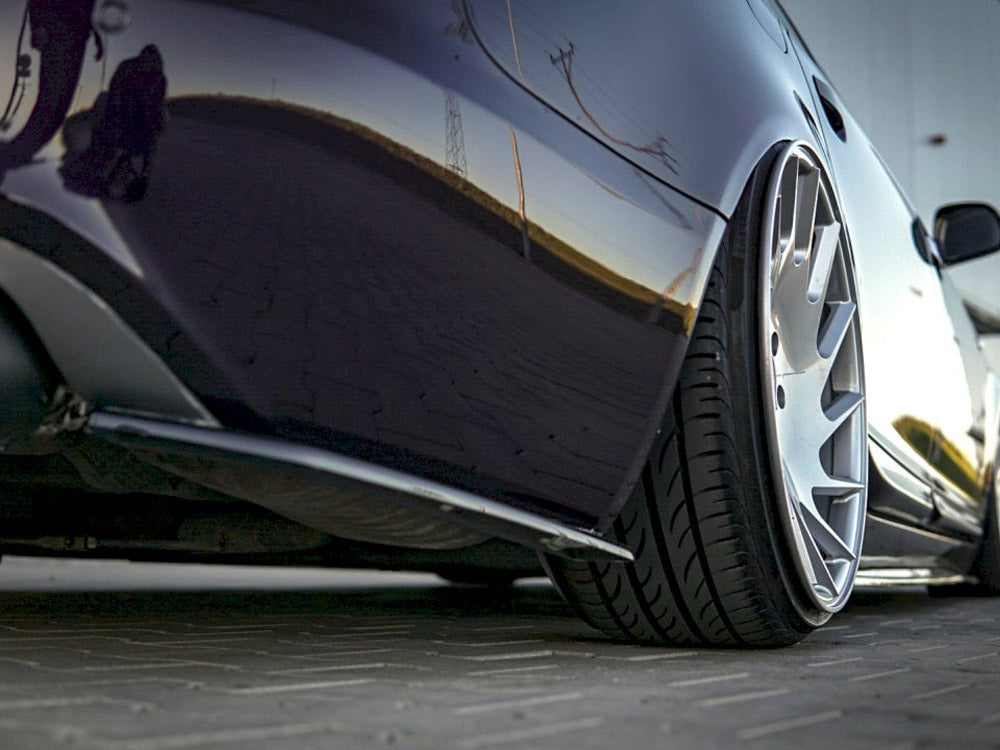 Rear Side Splitters Audi A6 C6 S-line Facelift Sedan (2008-2011) - Carbon Look