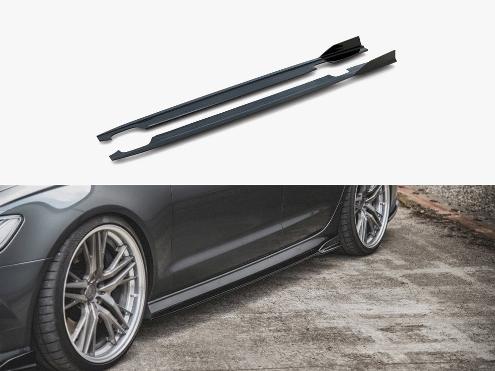 Side Skirts Diffusers Audi A6 / A6 C7 S-Line / S6 C7 FL