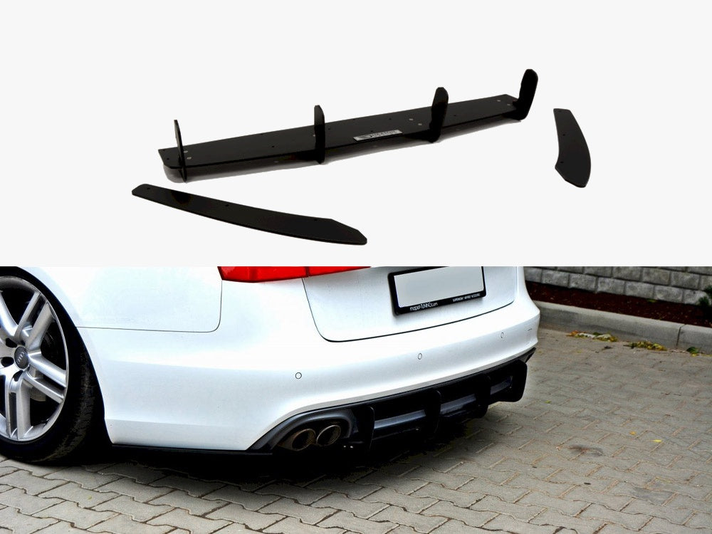 Rear Diffuser &amp; Rear Side Splitters Audi A6 S-Line C7