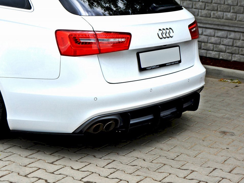 Rear Diffuser &amp; Rear Side Splitters Audi A6 S-Line C7