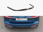 Central Rear Splitter (Vertical Bars) Audi A6 S-Line C8 - Carbon Look