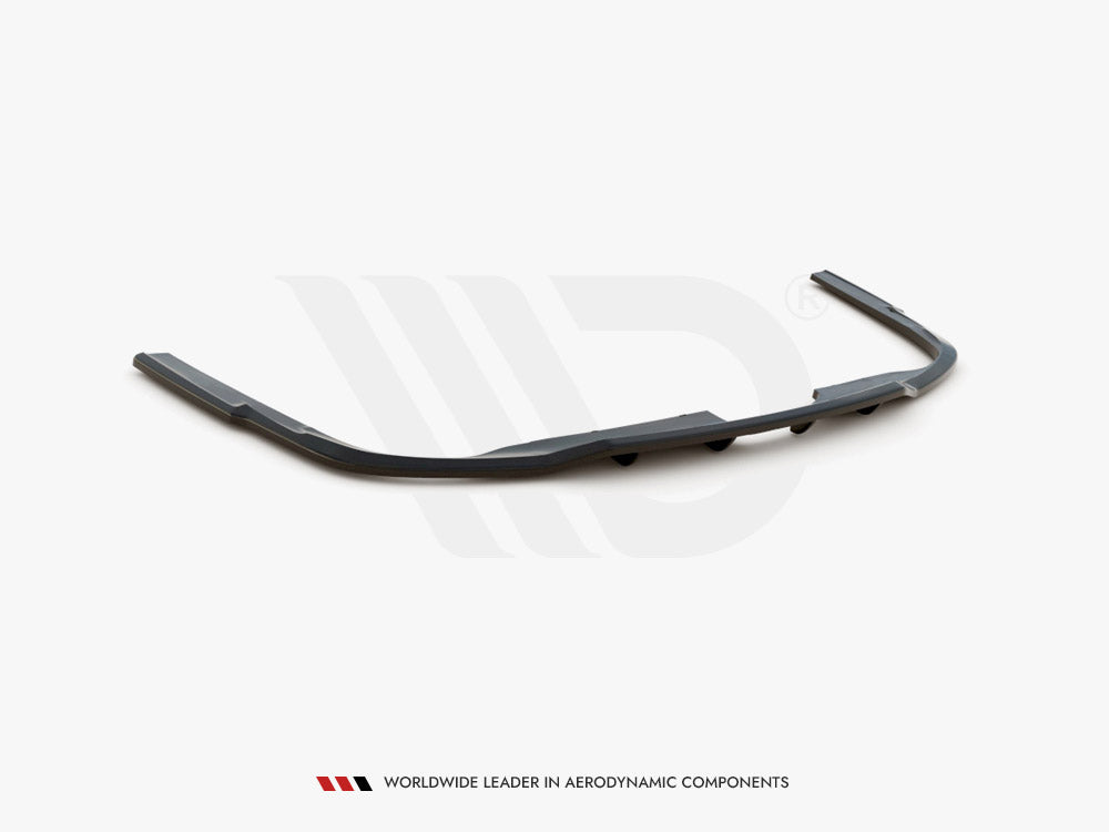 Central Rear Splitter (Vertical Bars) Audi A6 S-Line C8 - Carbon Look