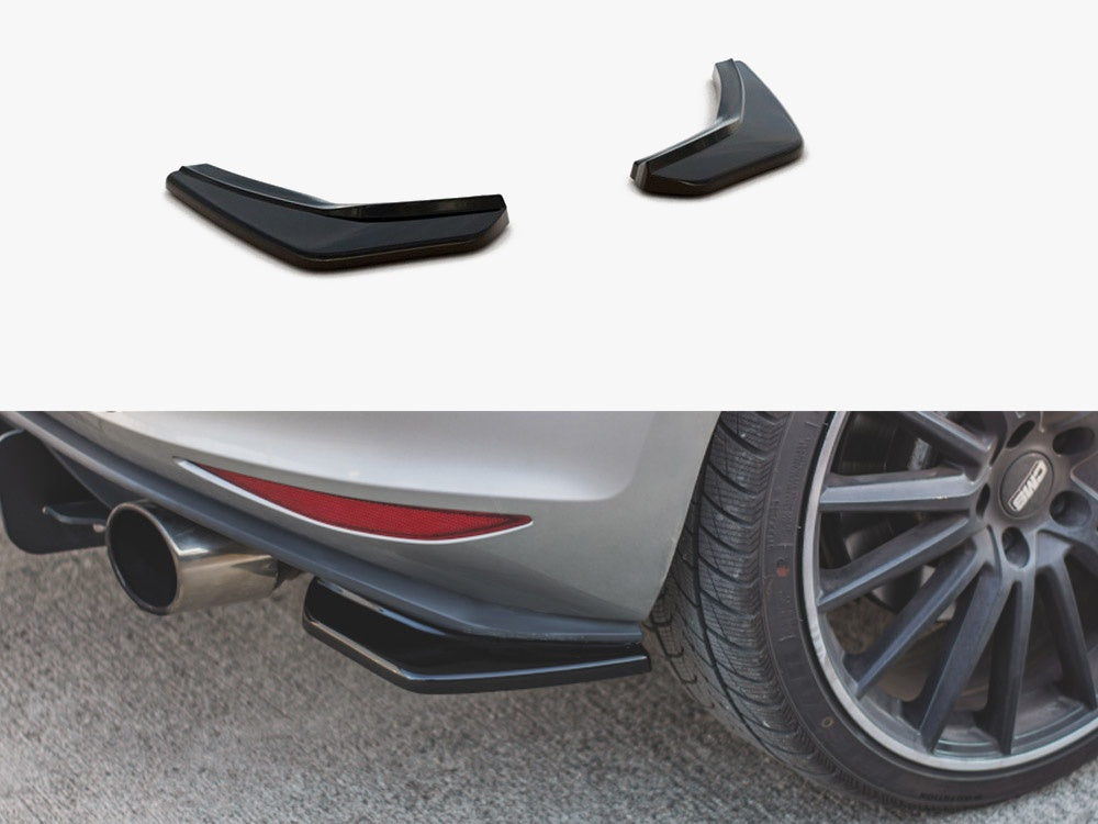Rear Side Splitters V2 VW Golf 7 GTI (2013-2016) CARBON LOOK