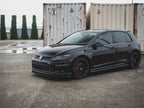 Street PRO Front Splitter VW Golf 7 GTI TCR - Black-Red