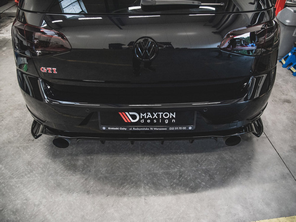 Rear Side Splitters VW Golf 7 GTI TCR - Carbon Look