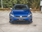 Street PRO Front Splitter + Flaps Volkswagen Golf R / R-Line Mk7 Facelift