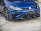 Street PRO Front Splitter + Flaps Volkswagen Golf R / R-Line Mk7 Facelift