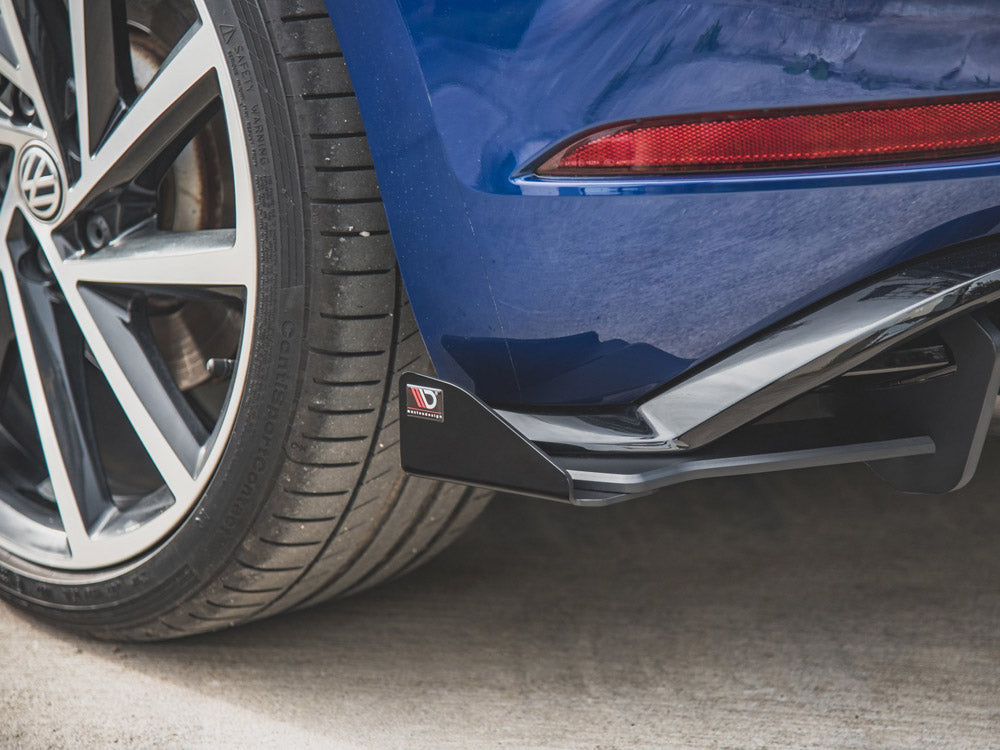 Street PRO Rear Side Splitters + Flaps Volkswagen Golf R Mk7 Facelift