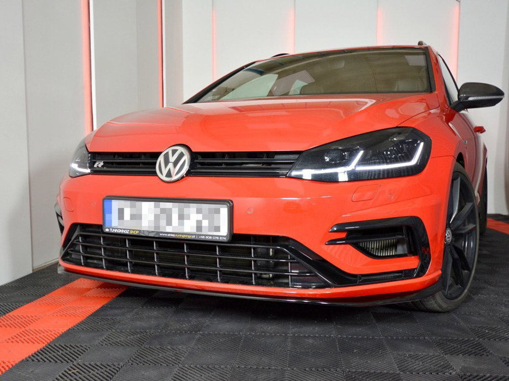 Front Splitter V.7 VW Golf 7 R / R-Line Facelift - Carbon Look