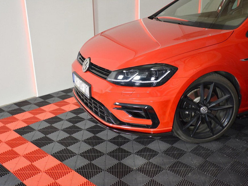 Front Splitter V.7 VW Golf 7 R / R-Line Facelift - Carbon Look