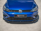 Front Splitter V.9 Volkswagen Golf R / R-Line Mk7 Facelift