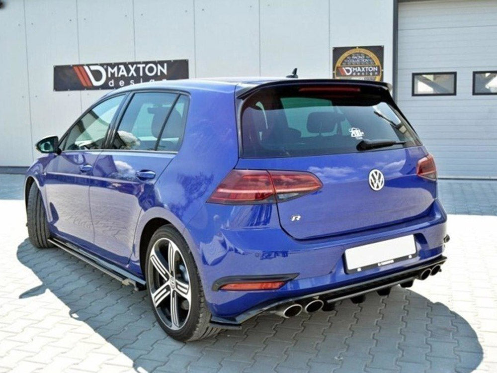 Rear Splitter Volkswagen Golf R Mk7 Facelift - Carbon Look