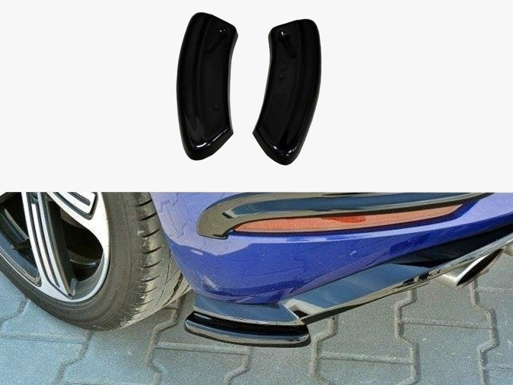 Rear Side Splitters VW Golf 7 R / R-Line Facelift - Carbon Look