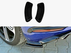 Rear Side Splitters VW Golf 7 R / R-Line Facelift - Carbon Look
