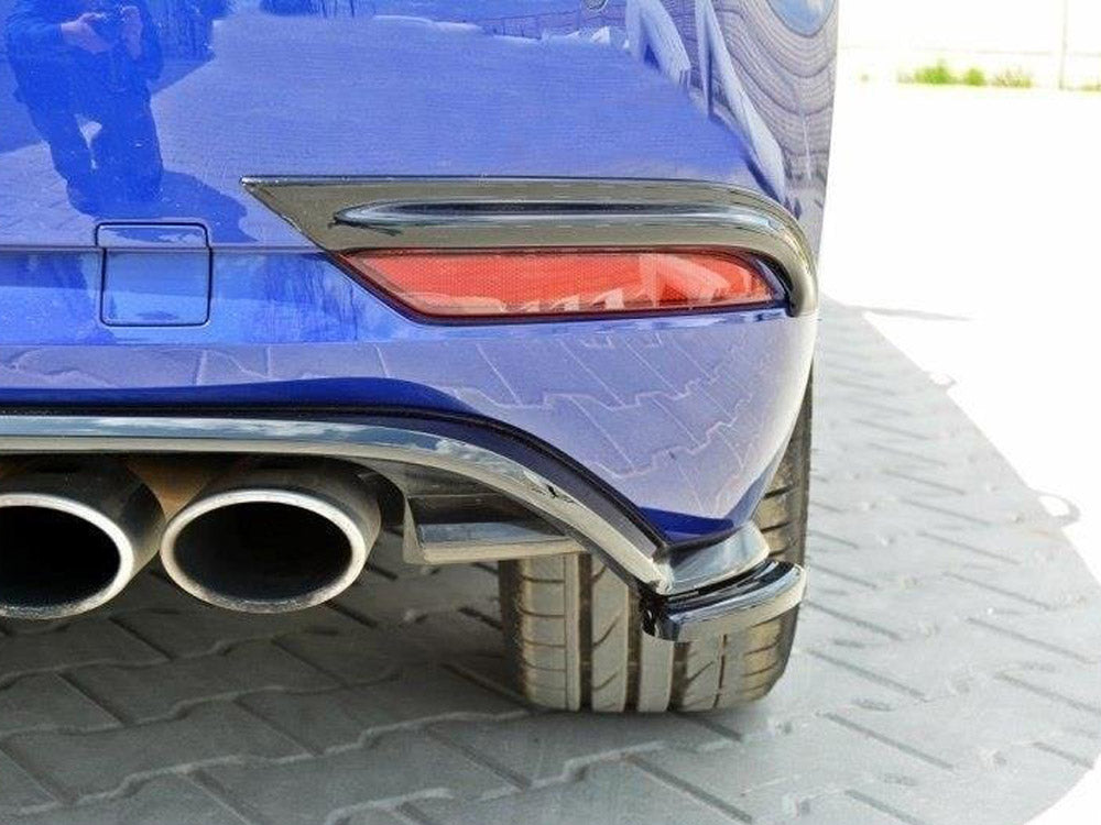Rear Side Splitters VW Golf 7 R / R-Line Facelift - Carbon Look