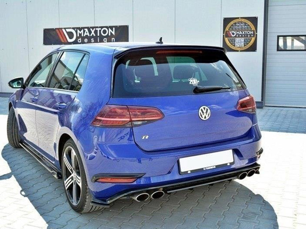 Rear Frames For Lights VW Golf 7 R / R-Line Facelift - Carbon Look