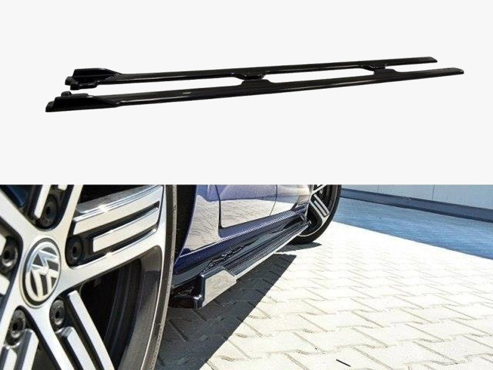 Side Skirts Diffusers V.1 Volkswagen Golf R / R-Line Mk7 Facelift