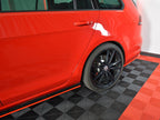Rear Side Splitters V.2 VW Golf 7 R Variant Facelift - Carbon Look