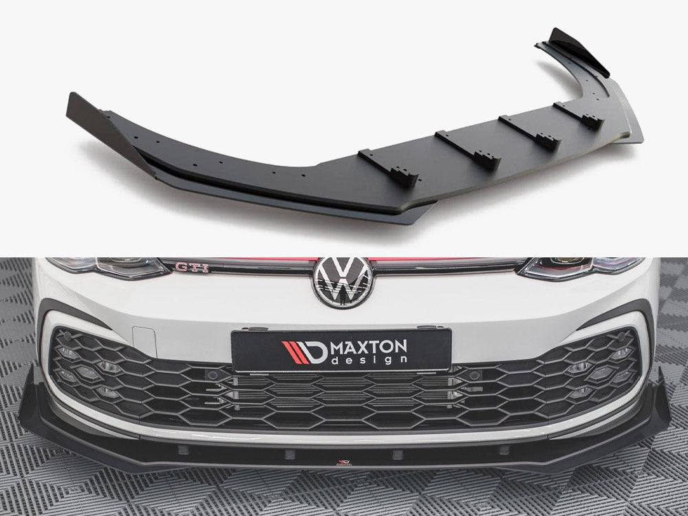 Street Pro Front Splitter + Flaps Volkswagen Golf GTI / GTE / GTD / R-Line Mk8