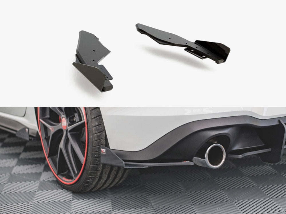 Street Pro Rear Side Splitters + Flaps Volkswagen Golf GTI / GTE / R-Line Mk8