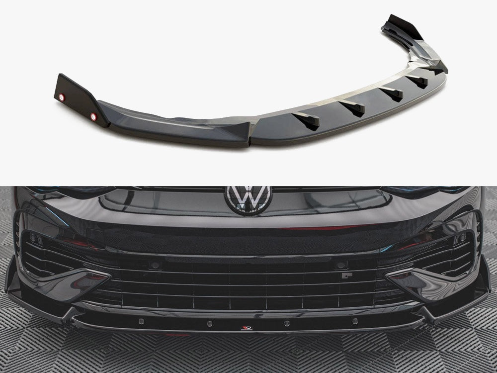 Front Splitter V.2 + Flaps VW Golf R Mk8