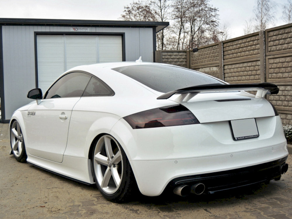 Central Rear Splitter (Vertical Bars) Audi TT S 8J - Carbon Look