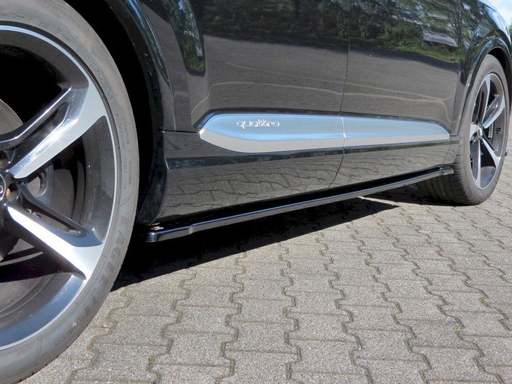 Side Skirts Diffusers Audi SQ7 / Q7 S-Line Mk2 - Textured