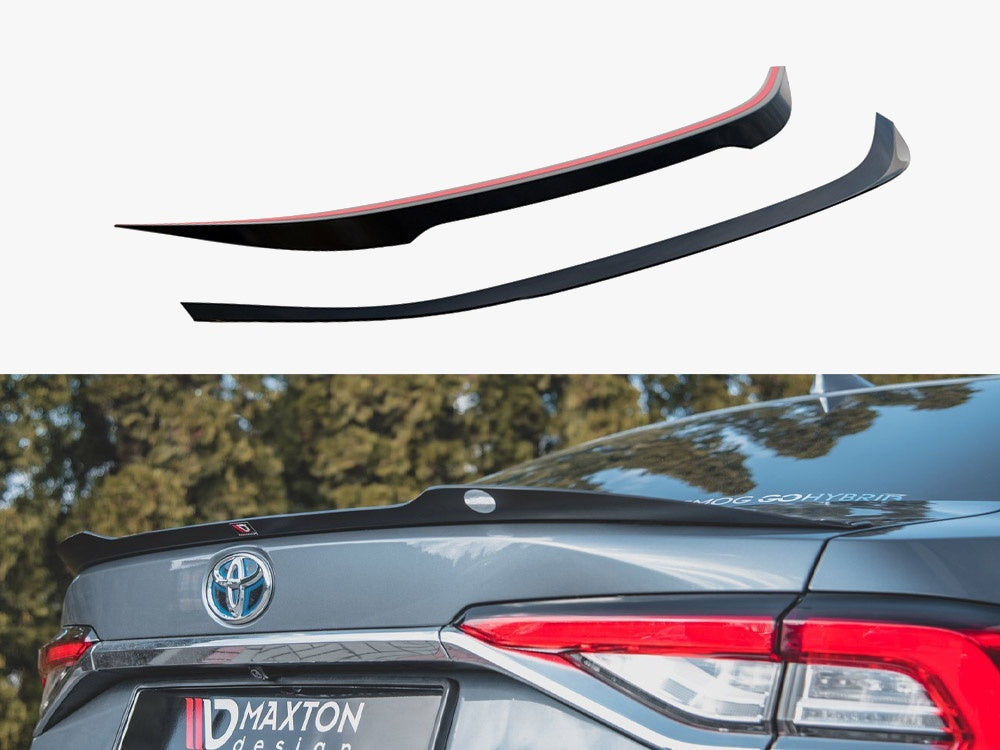 Spoiler CAP Toyota Corolla Mk12 Sedan - Carbon Look