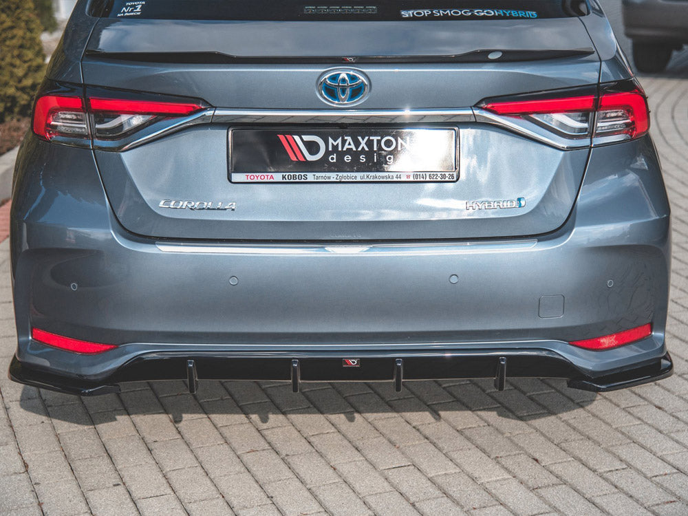 Rear Side Splitters Toyota Corolla Mk12 Sedan - Carbon Look
