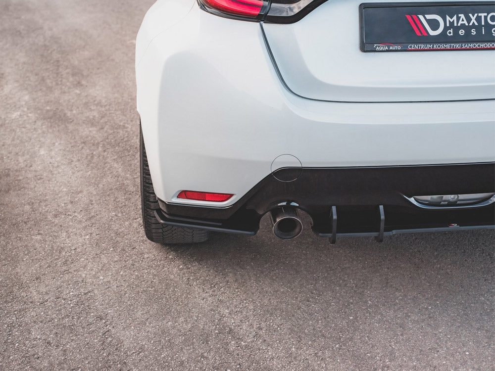 Street PRO Rear Side Splitters Toyota GR Yaris Mk4 - Black-Red