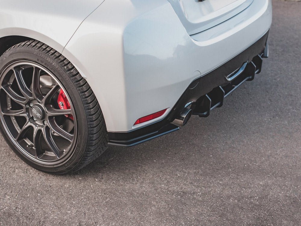 Street PRO Rear Side Splitters Toyota GR Yaris Mk4 - Black-Red