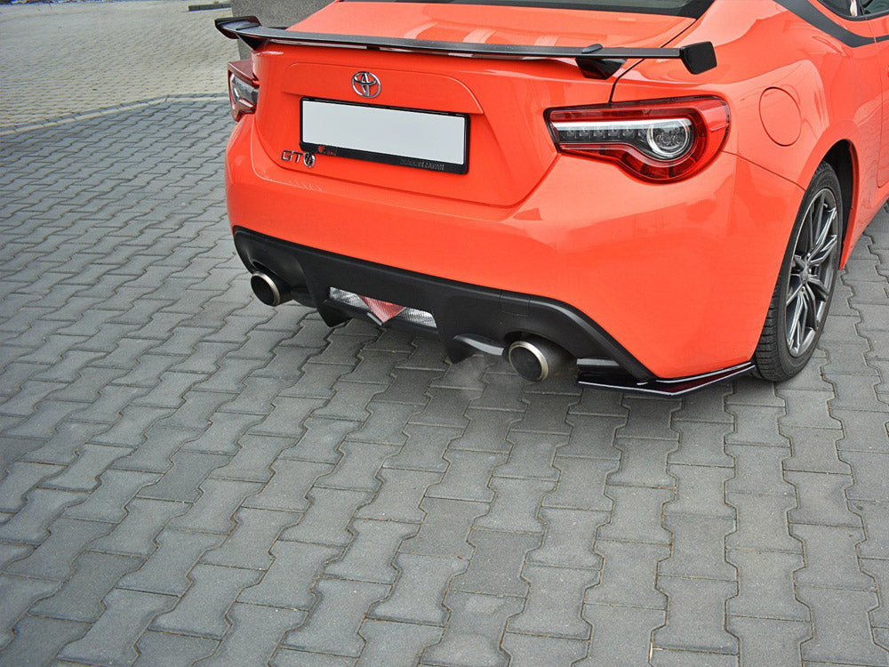 Rear Side Splitters V.1 Toyota GT86 Facelift - Carbon Look