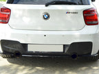 Central Rear Splitter (Vertical Bars) BMW 1 F20 / F21 - Textured