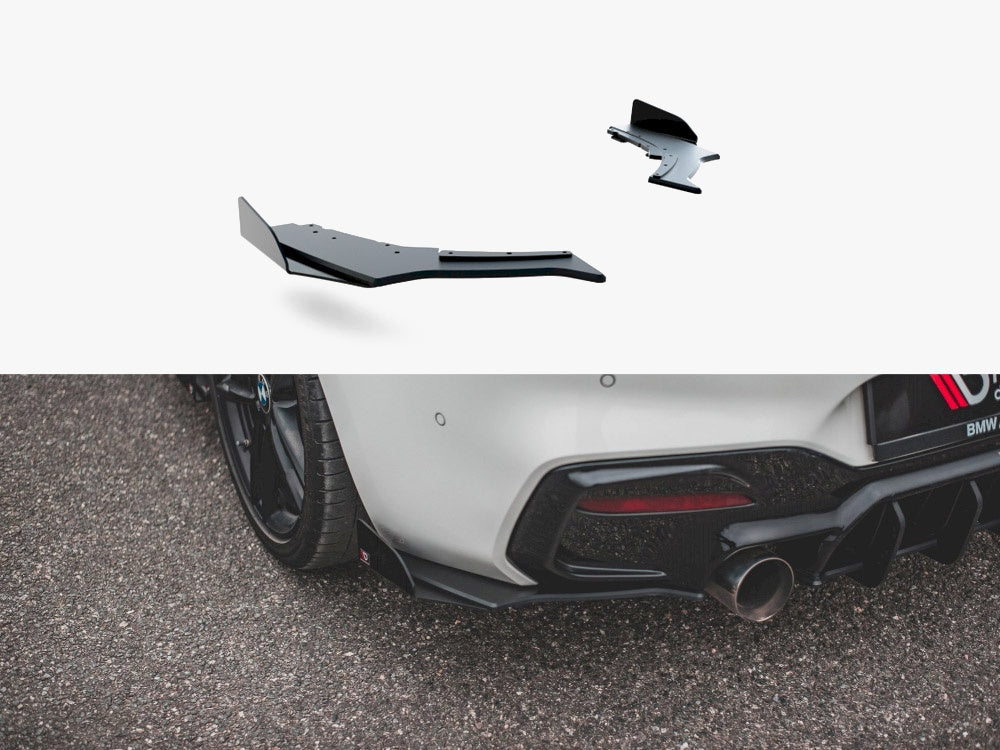 Street PRO Rear Side Splitters V.3 + Flaps BMW 1 F20 M140i