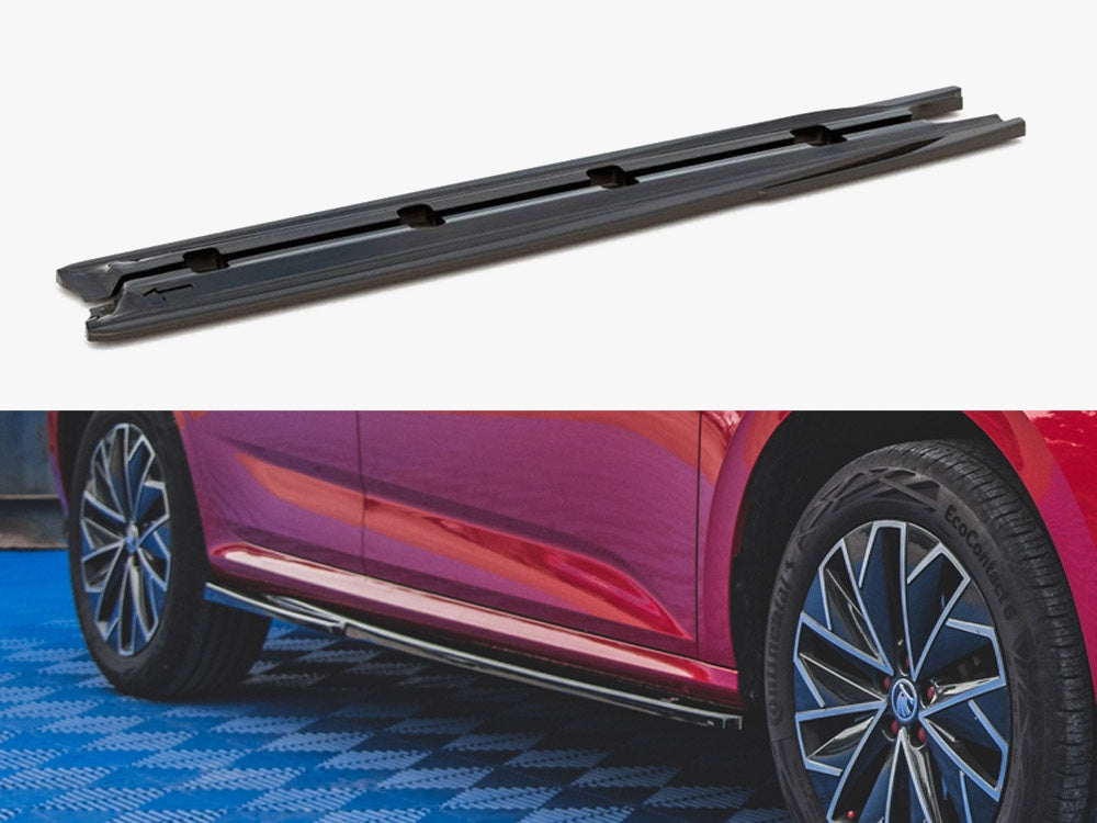 Side Skirts Diffusers Skoda Kamiq (2019-) - Textured