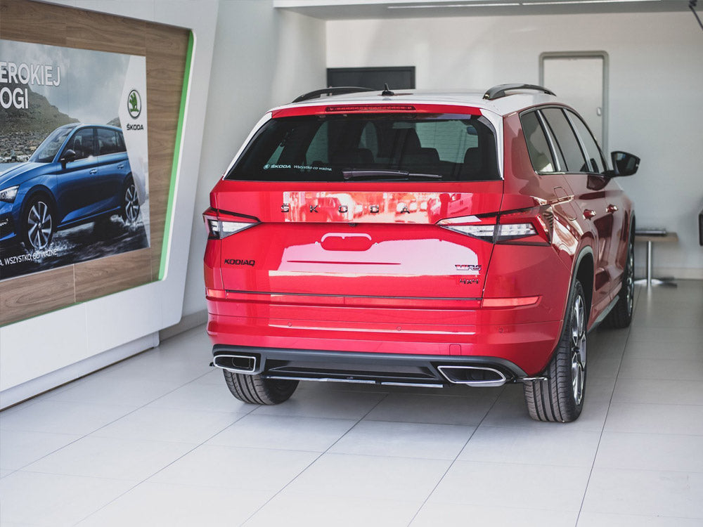 Central Rear Splitter Skoda Kodiaq RS - Carbon Look