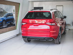 Central Rear Splitter Skoda Kodiaq RS - Carbon Look