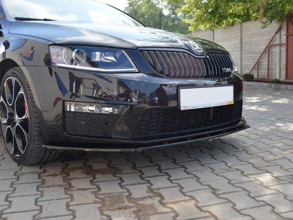 Front Splitter V.1 Skoda Octavia MK3 VRS (2013-2016) - Textured