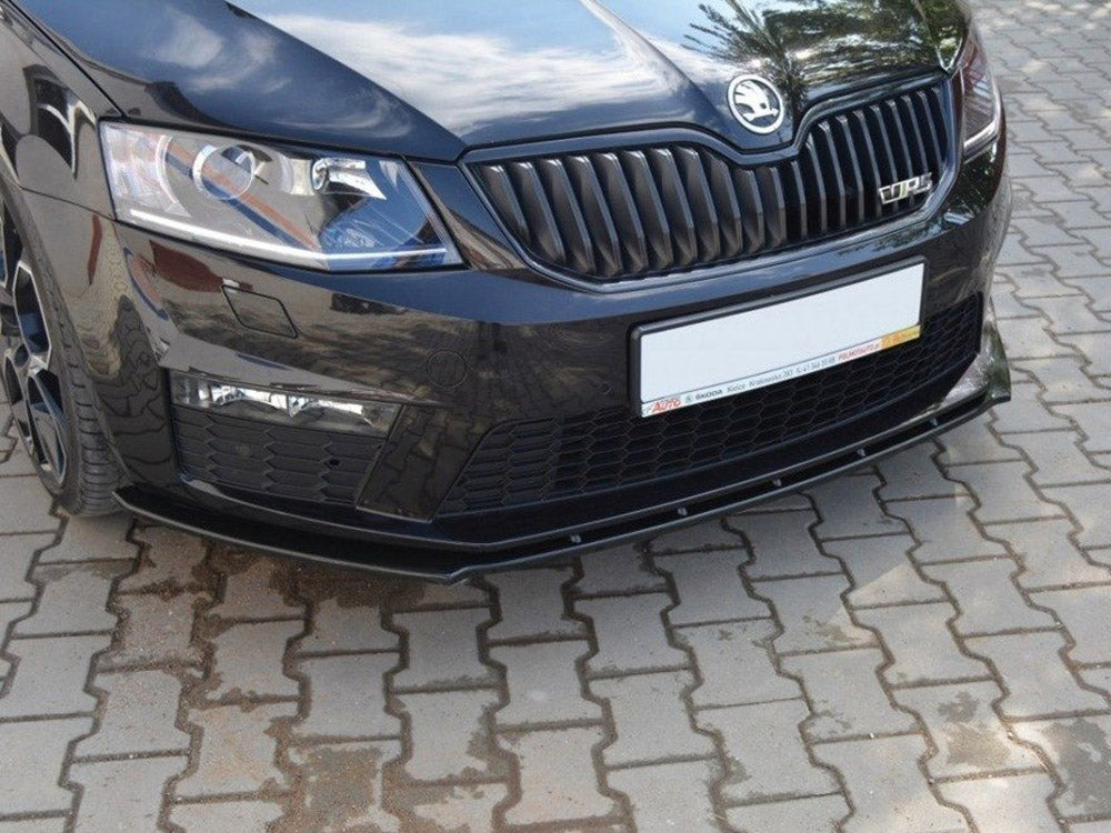 Front Splitter V.1 Skoda Octavia MK3 VRS (2013-2016) - Textured