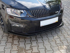 Front Splitter V.1 Skoda Octavia MK3 VRS (2013-2016) - Textured