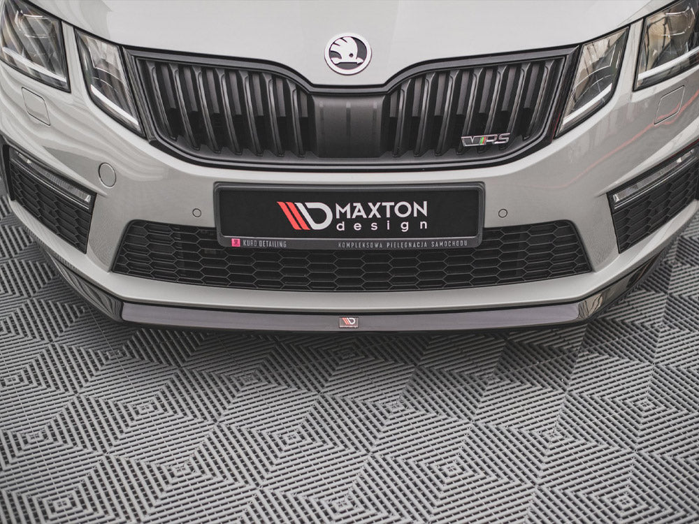 Front Splitter V.1 Skoda Octavia RS MK3 Facelift (2016-2019) - Carbon Look