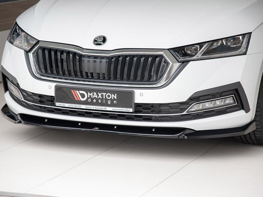 Front Splitter V1 Skoda Octavia MK4 (2019-) - Carbon Look