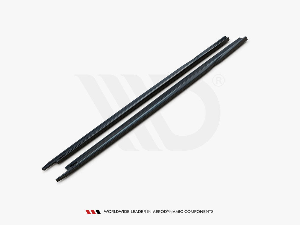 Side Skirts Diffusers V.2 Skoda Octavia Mk4 - Carbon Look