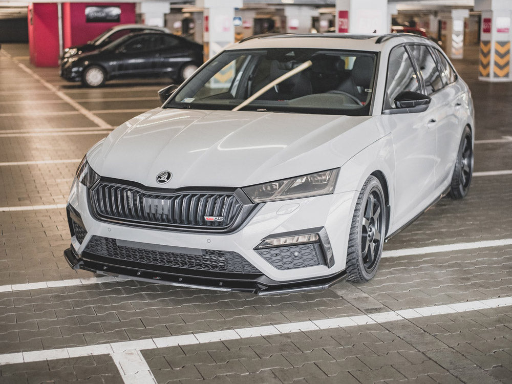 Front Splitter V.1 Skoda Octavia RS Mk4 (2020-) - Carbon Look