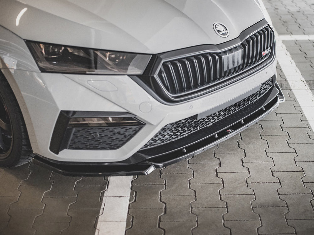 Front Splitter V3 Skoda Octavia RS MK4 (2020-) - Carbon Look